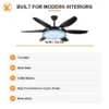 Ceiling Fan, LED, 6-Speed - view 2