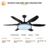 Ceiling Fan, LED, 6-Speed - view 3