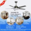 Ceiling Fan, LED, 6-Speed - view 3