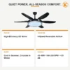 Ceiling Fan, LED, 6-Speed - view 4