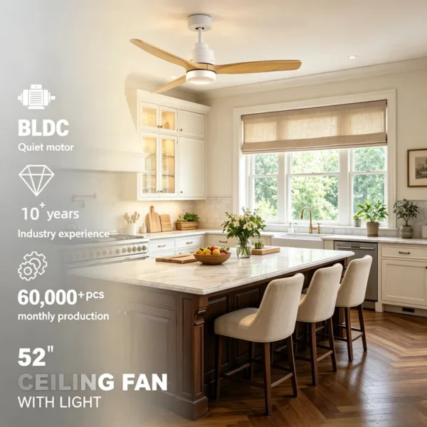 Ceiling Fan, LED, 6-Speed, 110V - view 4
