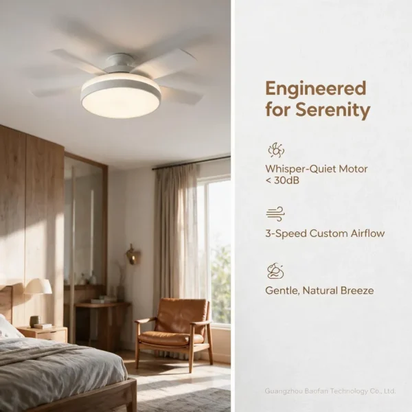 Ceiling Fan, LED, 6-Speed, 3-Color, CRI - view 2