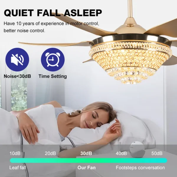 Ceiling Fan, LED, ABS - view 2