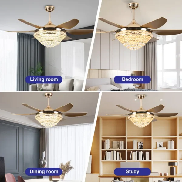 Ceiling Fan, LED, ABS - view 3