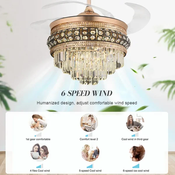 Ceiling Fan, LED, ABS - view 6