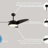 Ceiling Fan, LED, ABS, 6-Speed - view 4