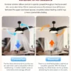 Ceiling Fan, LED, ABS, 6-Speed - view 5