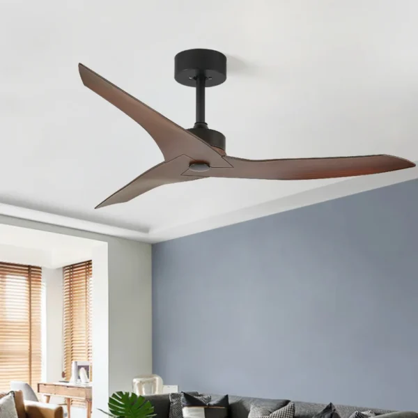 Ceiling Fan, LED, AC85-265V 50, Metal+Wood Blades - view 3