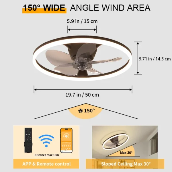 Ceiling Fan, LED, APP, BLDC - view 4