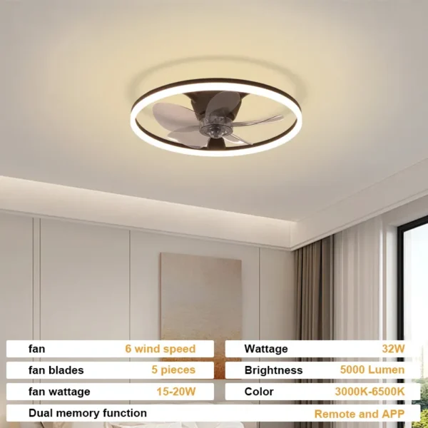 Ceiling Fan, LED, APP, BLDC - view 6