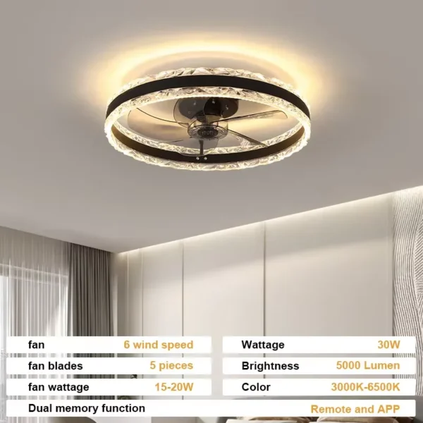 Ceiling Fan, LED, BLDC - view 6