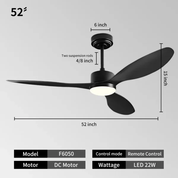 Ceiling Fan, LED, BLDC, STAR - view 4
