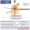 Ceiling Fan, LED, Copper - view 2