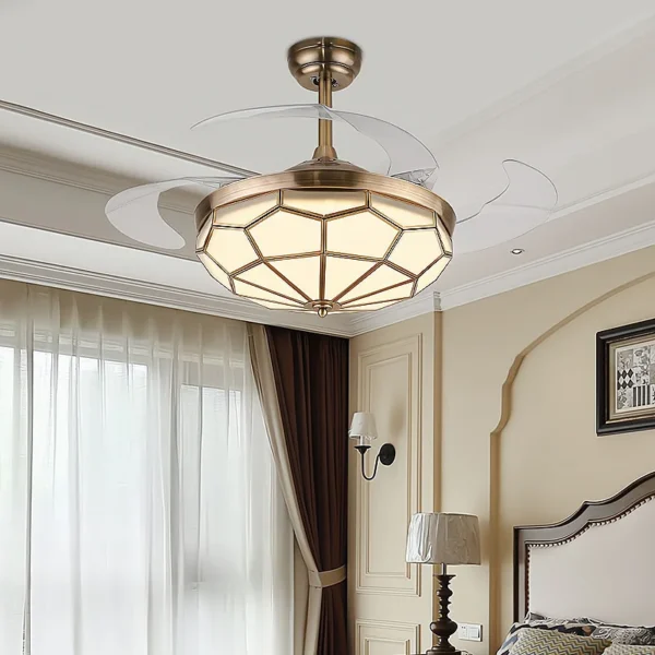 Ceiling Fan, LED, Copper+PC - view 6