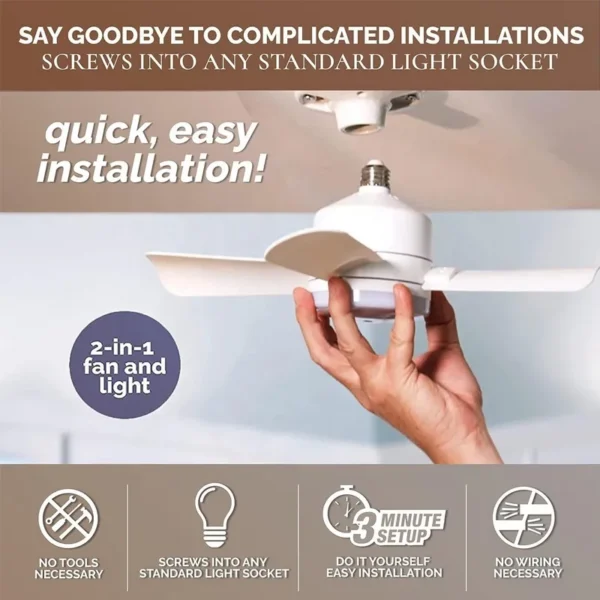 Ceiling Fan, LED, E26/E27 - view 4