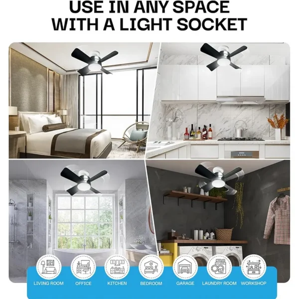 Ceiling Fan, LED, E26/E27 - view 6