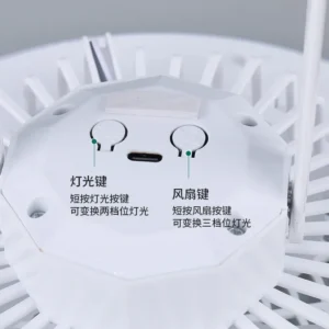 Ceiling Fan, LED, E27, ABS, IOTLC1004