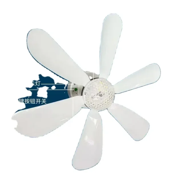Ceiling Fan, LED, E27, Plastic