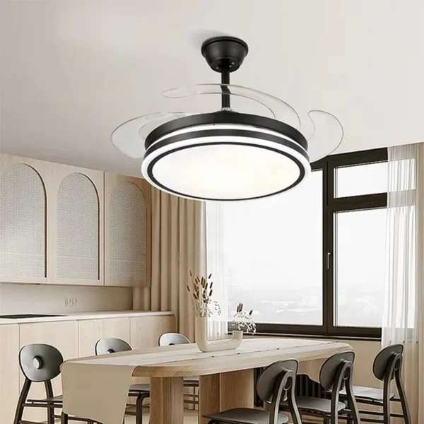 Ceiling Fan, LED, Iron + Splint - view 6