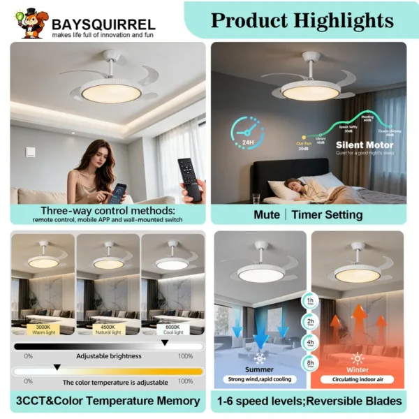 Ceiling Fan, LED, K-9319 - view 2