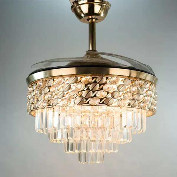 Ceiling Fan, LED, Metal + ABS +crystal, LX-FWL-0019 - view 4