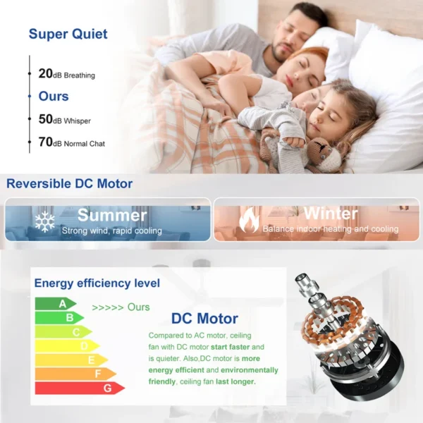 Ceiling Fan, LED, Waterproof - view 3