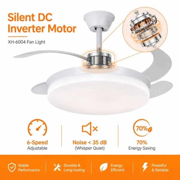 Ceiling Fan, LED, XH-6004 - view 2