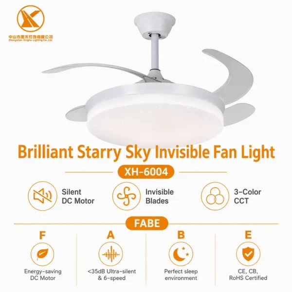 Ceiling Fan, LED, XH-6004 - view 3