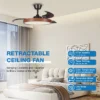 Ceiling Fan, Metal+Plastic, 6 Speed Choice