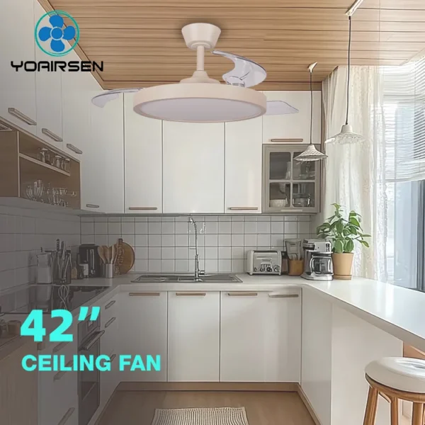 Ceiling Fan, Metal+Plastic, 6 Speed Choice - view 2