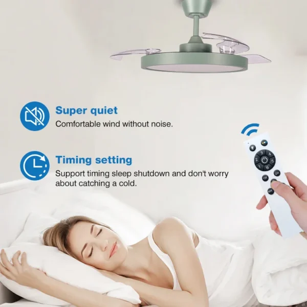 Ceiling Fan, Metal+Plastic, 6 Speed Choice - view 5