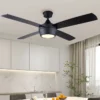 Ceiling Fan, Metal+Solid Wood - view 2