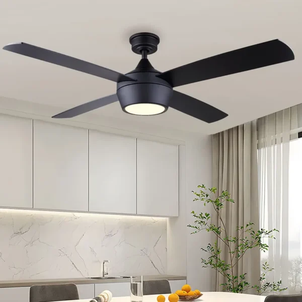 Ceiling Fan, Metal+Solid Wood - view 2