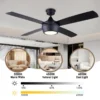 Ceiling Fan, Metal+Solid Wood - view 6