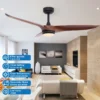 Ceiling Fan, Metal+Solid Wood, 6 Speed Choice