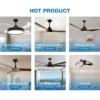 Ceiling Fan, Metal+Solid Wood, 6 Speed Choice - view 4