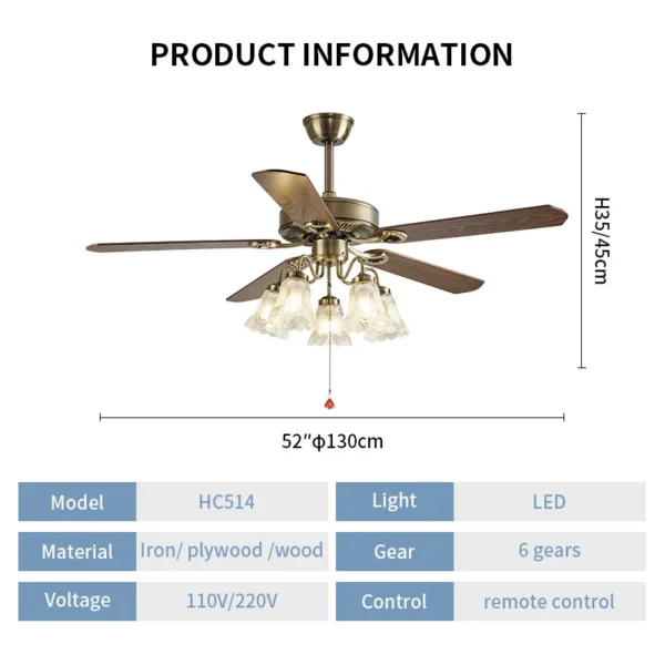 Ceiling Fan, Moden, HC516 - view 4