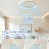 Ceiling Fan, Plastic, LED, 6-Speed