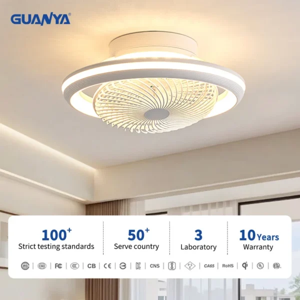 Ceiling Fan, Plastic, LED, 6-Speed - view 5