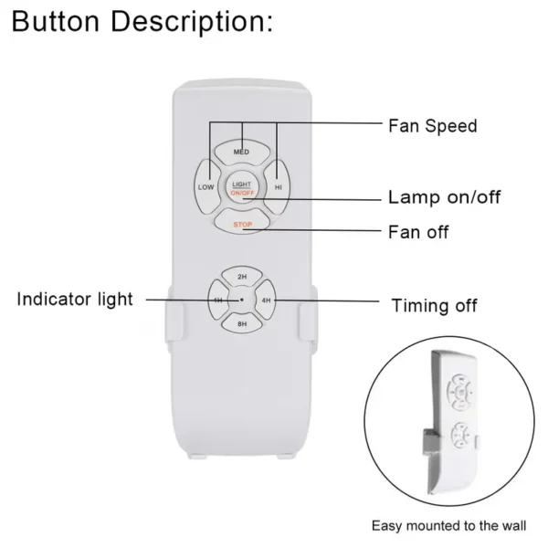 Ceiling Fan, QIACHIP, FLC06-110V or 220V - view 3