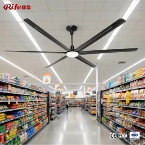Ceiling Fan, RDS, HVLS, 6-Blade, Steel