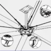 Ceiling Fan, RDS, HVLS, 6-Blade, Steel - view 4