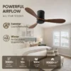 Ceiling Fan, USA, 35W, Solid Wood + Metal - view 2