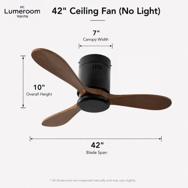 Ceiling Fan, USA, 35W, Solid Wood + Metal - view 5