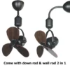 Ceiling Fan, Wall, Brushless - view 2