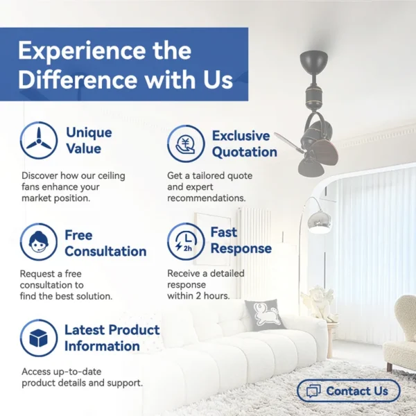 Ceiling Fan, Wall, Brushless - view 4