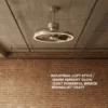 Ceiling Fan, YOUKAIN, 48", LED, 220V - view 4