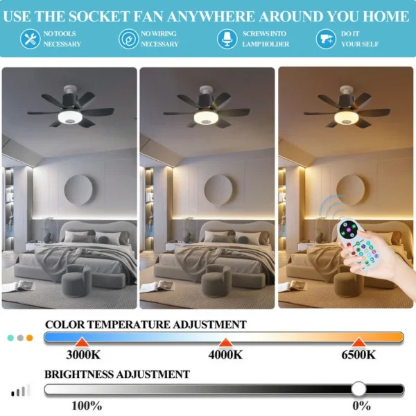 Ceiling Fans, ABS, RGB, LED - view 3