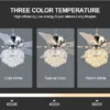 Ceiling Luxury Ceiling Fan, 110-240V, Metal - view 4