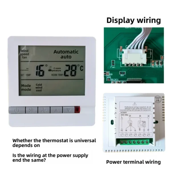 Central Air Conditioner, LCD, <15W, ABS Plastic - view 5